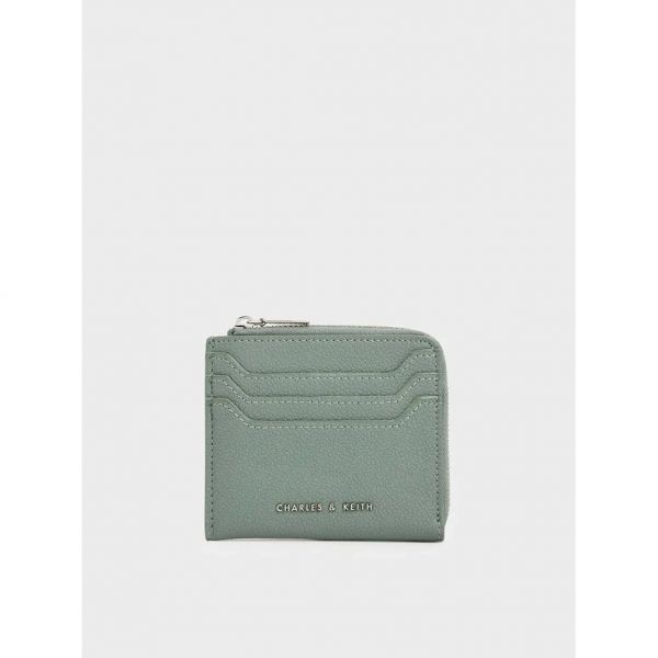 찰스앤키스 카드지갑 SG GRN Small Zip Pouch - Sage Green CK6-30770417-1