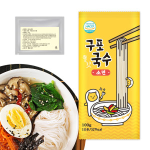 쫄깃 구포국수 100g 멸치맛 육수 스프 간편 1인분