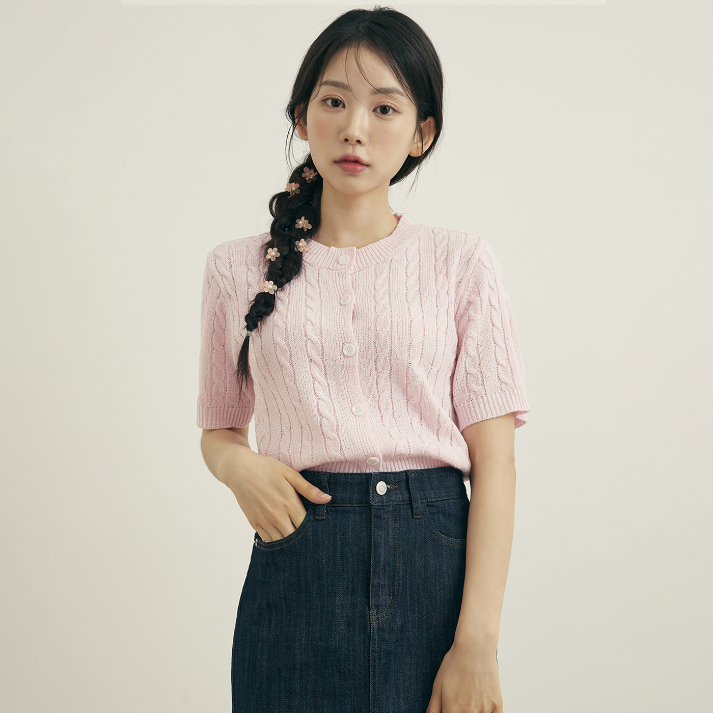 로엠 로엠 케이블 가디건 RMCKD25RT1