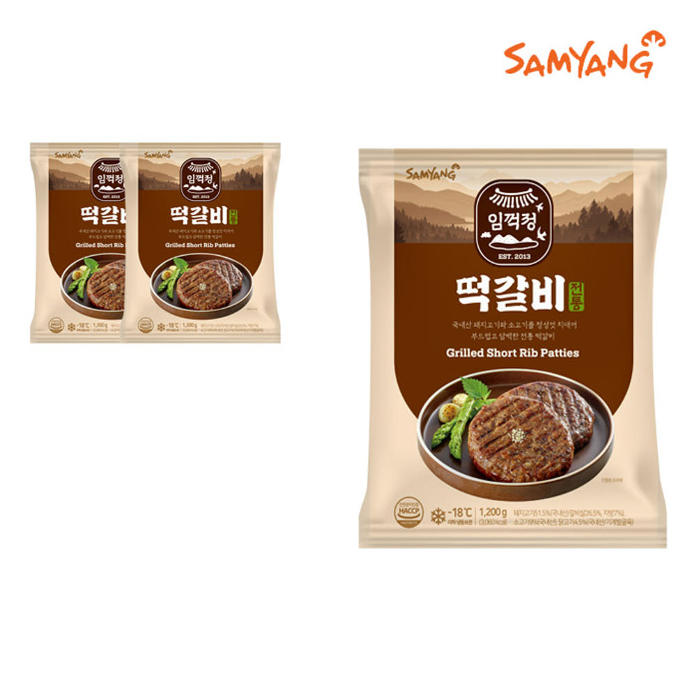 삼양 삼양 임꺽정 떡갈비 1 2kg x 3개
