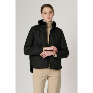 BCBG 비씨비지 하이넥밍크 덕다운점퍼 B3W9Y991