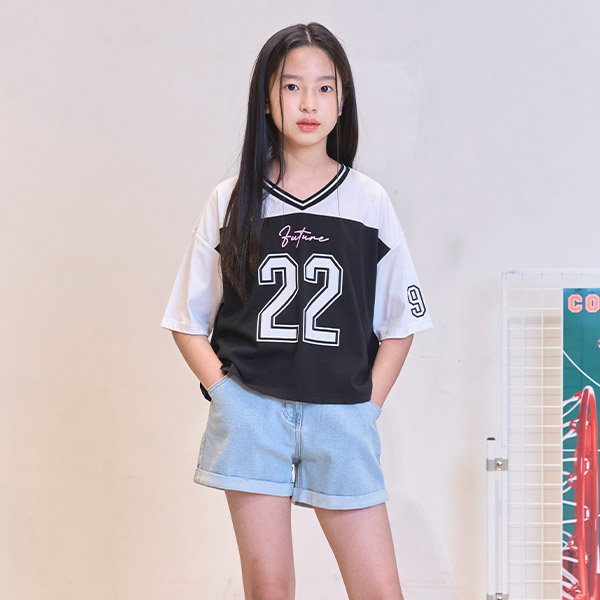 더데이걸즈 더데이걸 스포티걸 반팔 크롭티 TGRA23502