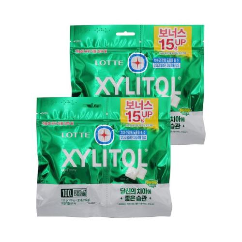 롯데웰푸드 주 자일리톨 리필 오리지날 115g x 2봉