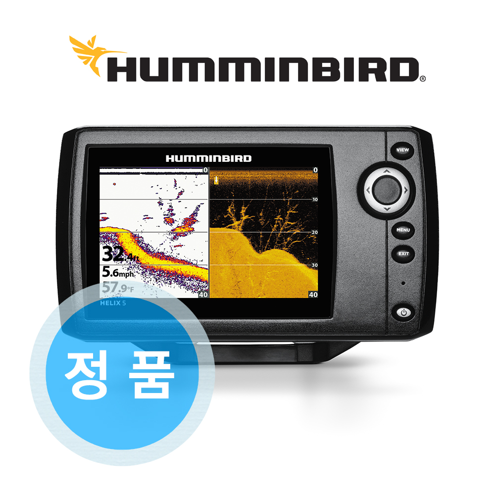허밍버드 헬릭스5 DI G2 어군탐지기 코넷정품 어탐 2D 소나 다운 이미징 한글메뉴