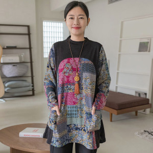 실버다이아몬드 내안에 정원 티셔츠 엄마옷 미시룩 마담옷 할머니옷 22FW21