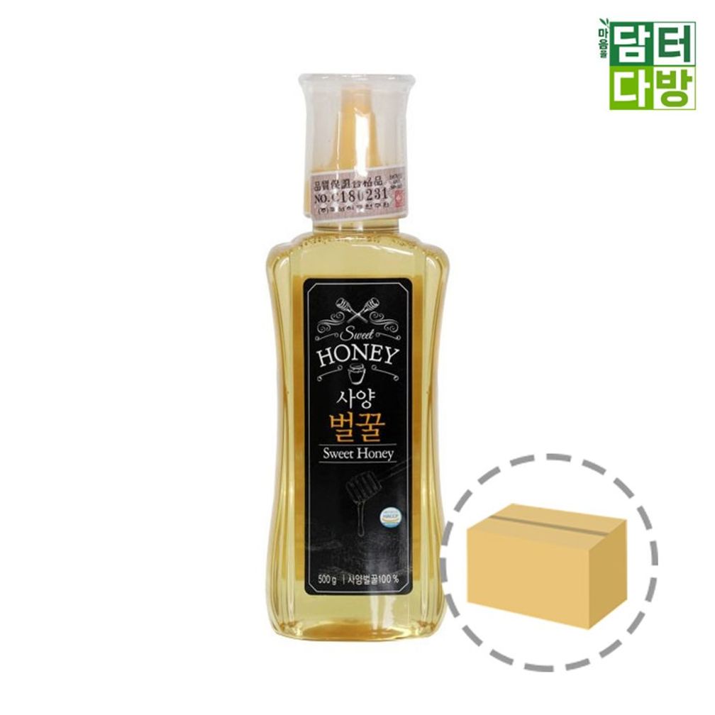 꽃샘 꽃샘 사양벌꿀 500g 1BOX 20개입 꿀 벌꿀 맛있는꿀 사양꿀 사양벌꿀 맛있는벌꿀 요리용꿀 조리용꿀 달달