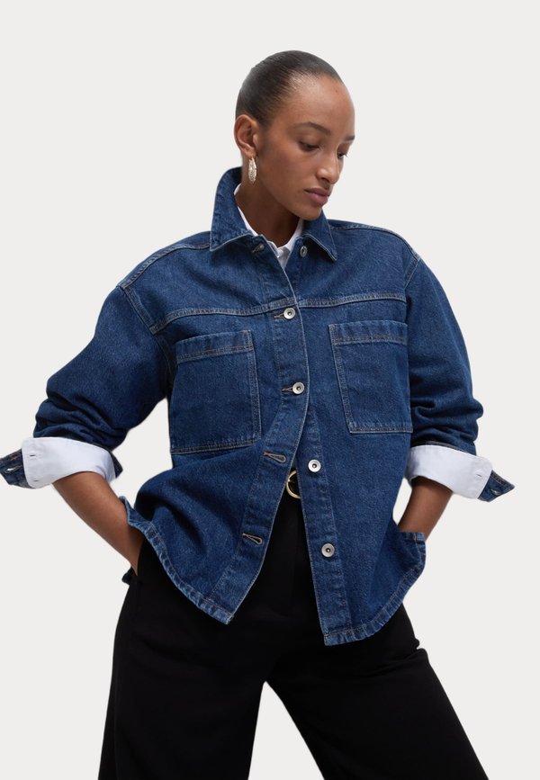 막스앤스펜서 Marks Spencer 마크스앤스펜서 데님 재킷 - 다크 인디고 01 dark IndIgo dunkelblau QM421U06W-K11
