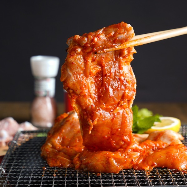 순우리푸드 순우리푸드 순우리춘천닭갈비 숯불구이 1KG 국내산 목우촌닭고기 냉장 국내산 닭다리살 숯불구이 캠핑 술안주