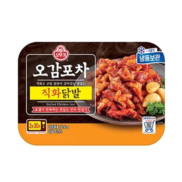 오감포차 오뚜기 아침 식사 대용 탑티어 오감포차 직화닭발 간편식 아이 간식 야식 150G 1세트