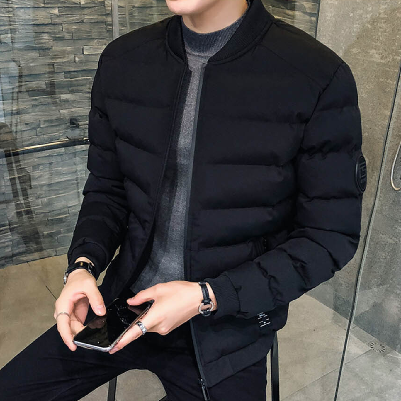 남성 패딩 다운패딩점퍼 겨울 공항 항공 점퍼 남자 숏패딩 근무복 작업잠바 3 color