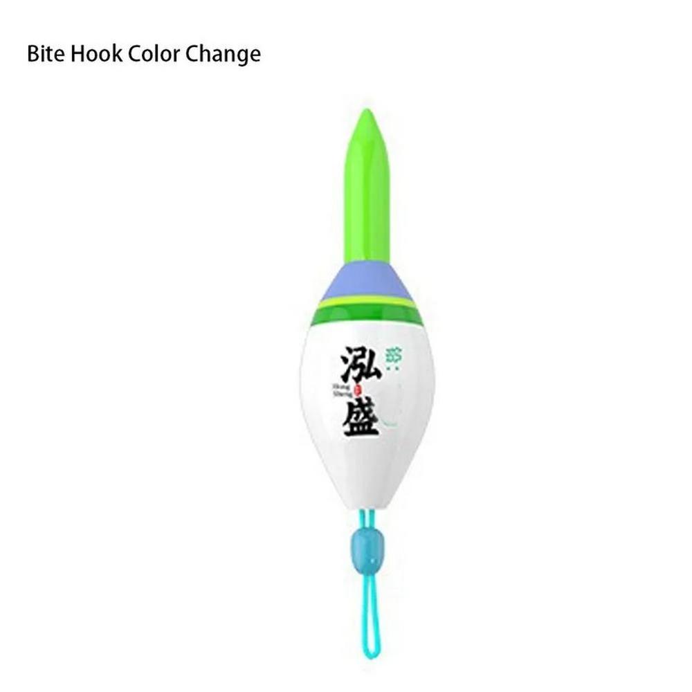 스마트 전자 낚시 플로트 녹색 적색 부표 작은 짧은 바위 고감도 겨울 1개 6 Bite Change-0 6g