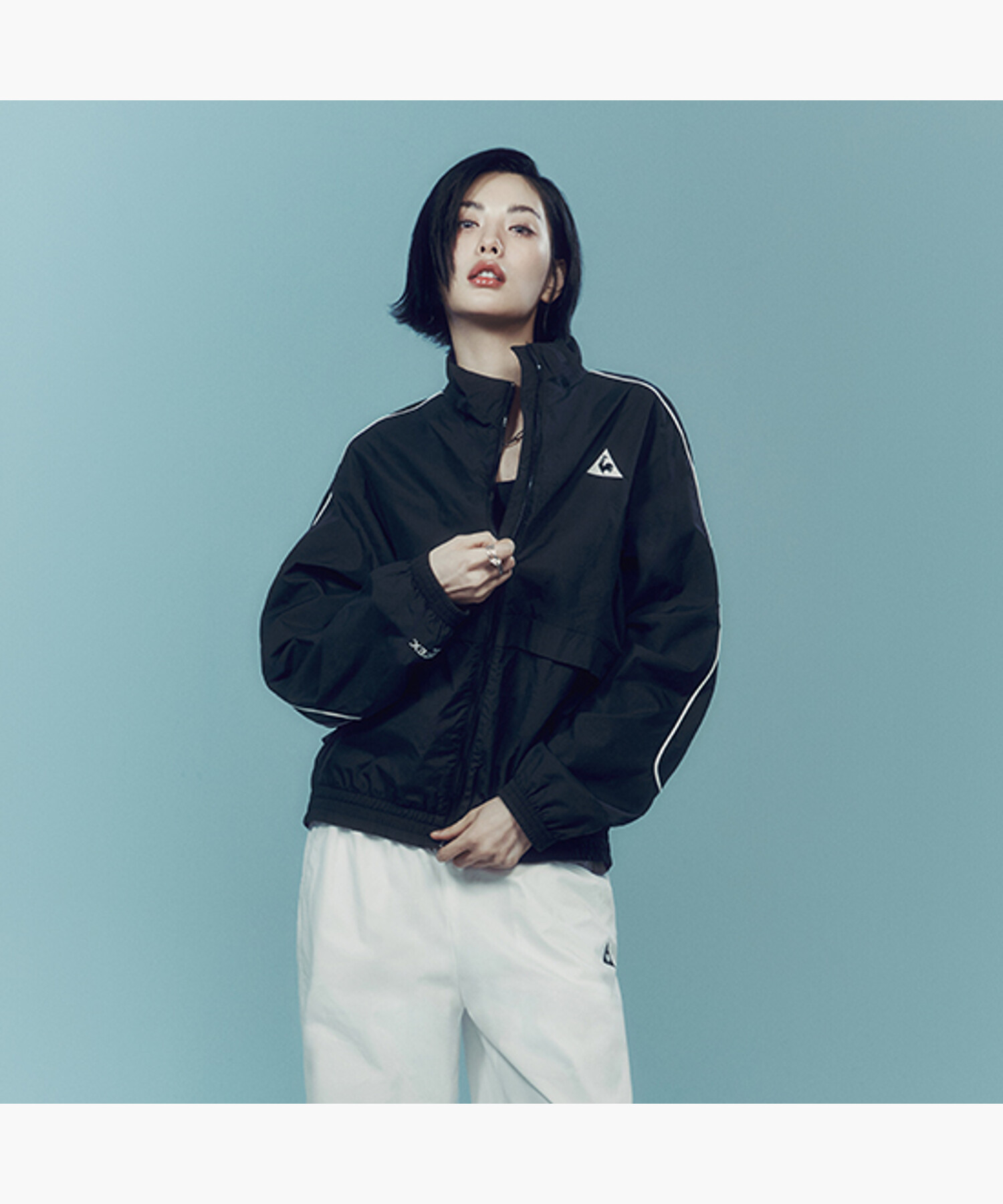 르꼬끄스포르티브 르꼬끄 PROUD 퍼텍스 메쉬자켓 QQ123LJK21-BLK