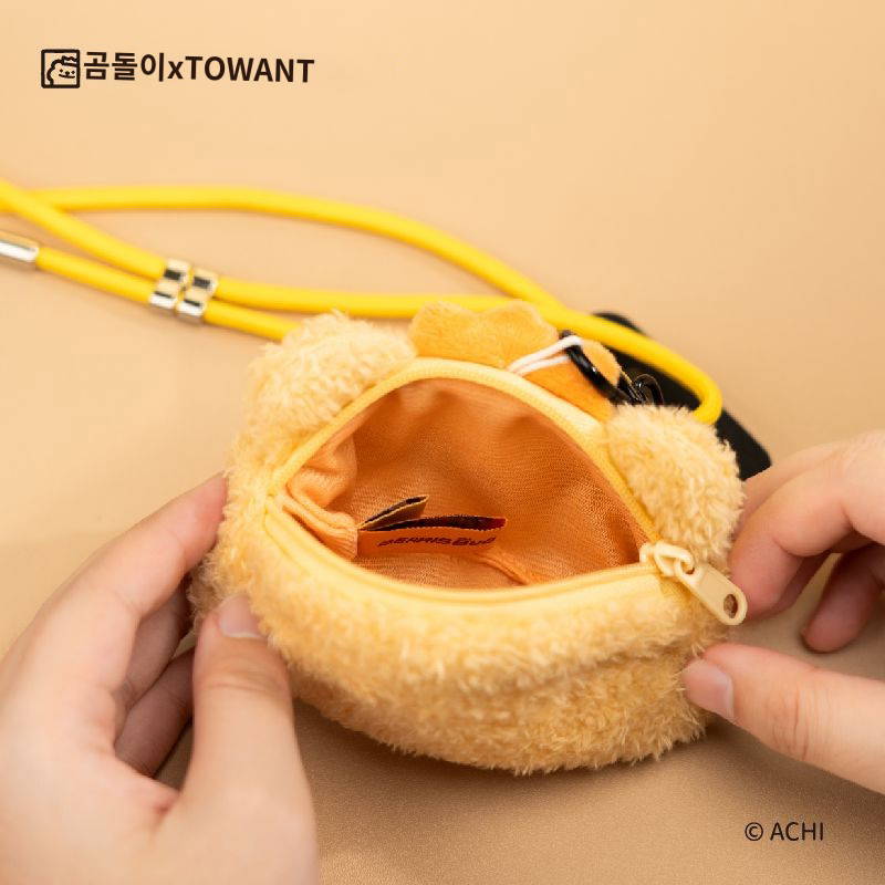 곰돌이 푸들 핸드폰 스트링 뽀글이 가방 피겨 동전지갑 멜빵 크로스 끈 탈부착 선물