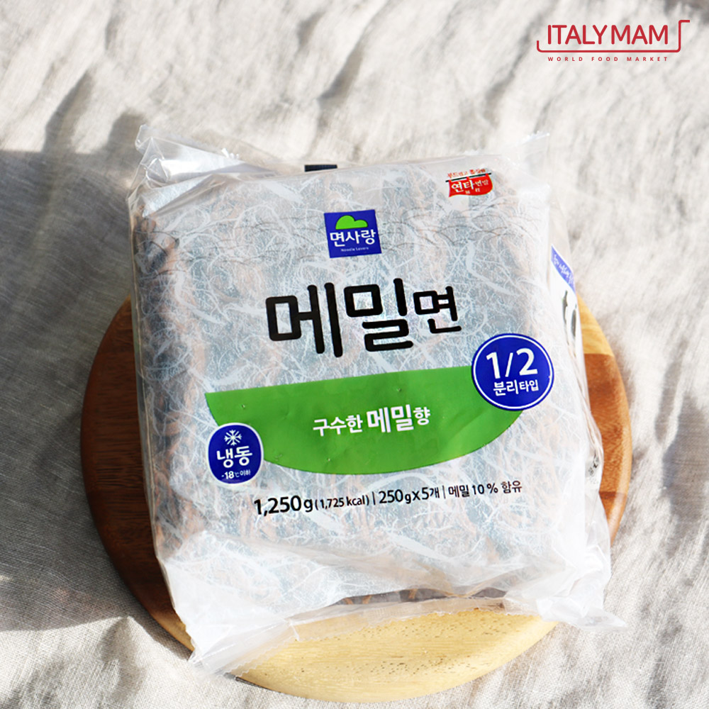 면사랑 면사랑 냉동 메밀면 메밀생면 메밀국수 메밀 메밀소바 1 25kg 250g x 5개입