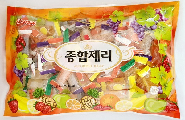 아리랑후드 아리랑후드 아리랑 종합제리 850g x 8개입 박스 대용량 과일맛 젤리 건강한 6가지맛