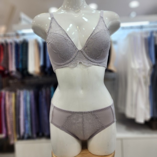 비비안 편하게 착용할수있는 저중심 딥브이 몰드브라 햄팬티세 BR6816BP6816PBGRY