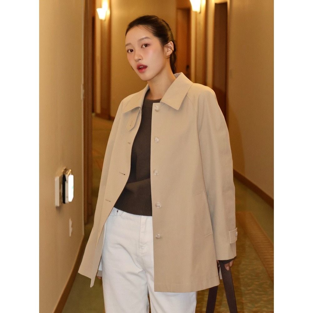 올리브데올리브 올리브데올리브 맥 하프 라그랑 트렌치 코트 OW5SR2000