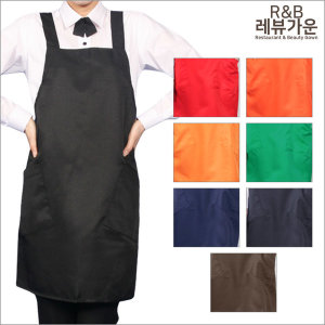 레뷰가운 레뷰가운 바리스타 플로리스트 카페 커피숍 앞치마 X형