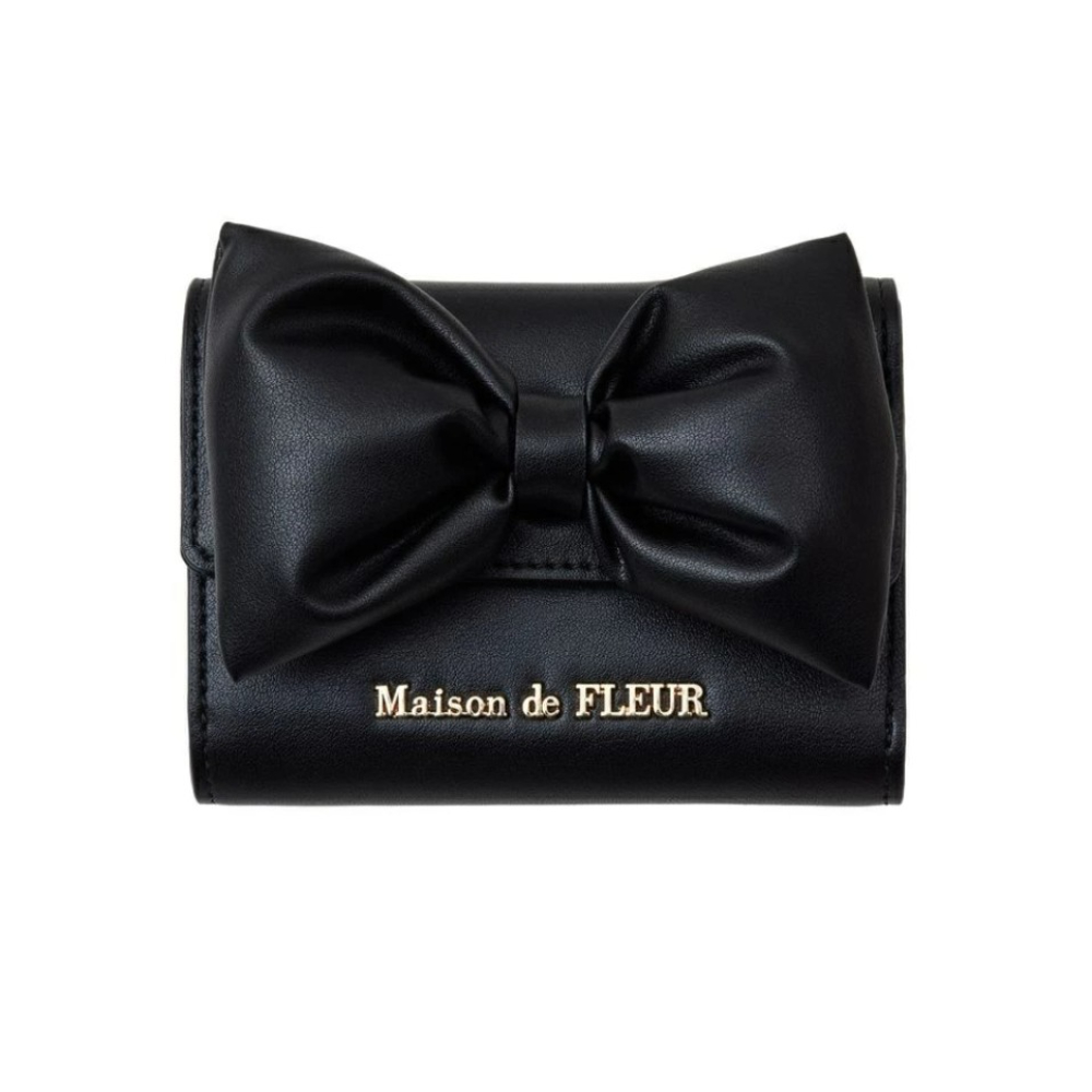 메종 드 플뢰르 Maison de FLEUR 볼륨 리본지갑 F