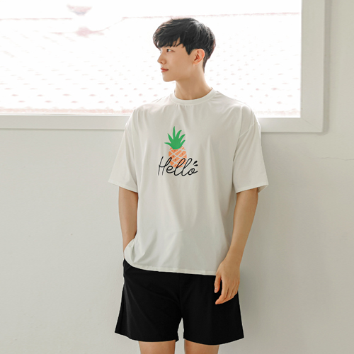 튜브트리 제이디엠인터내셔널 남성용 오버핏 튜브트리 래쉬가드 상하의 세트 상의 하의 AEIV7205BPA