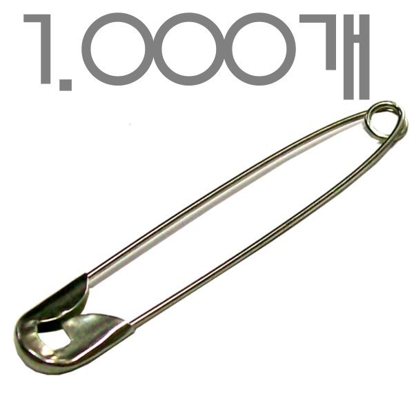 옷핀 1000개-의류 봉제 리본 명찰 수선 브로치