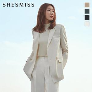 쉬즈미스 쉬즈미스 쉬즈미스 린넨 테일러드 싱글 재킷 SWWJKK11460