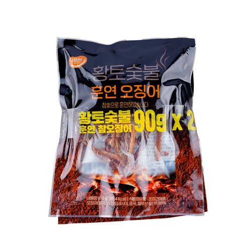 황토방참숯오징어구이 90g 2