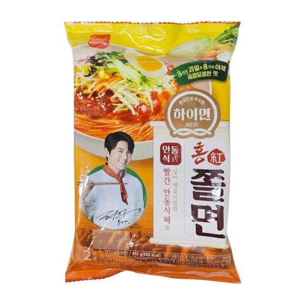 맛나 하이면안동식홍쫄면 2인분 462G 주 에스피씨삼립