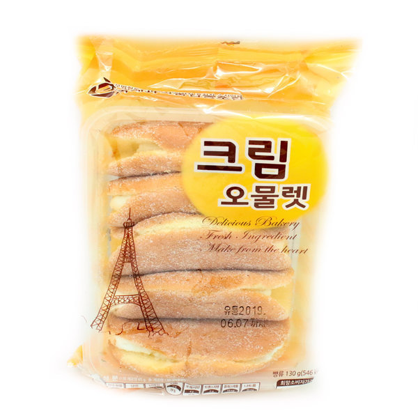 2400 크림오뮬렛 반달케익 1봉 빵 간식 후식 소풍