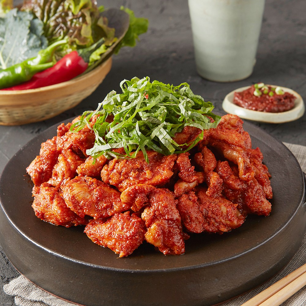 산해직송 춘천 닭갈비 국내산 어깨살 500g x 2팩 캠핑 야식 반찬