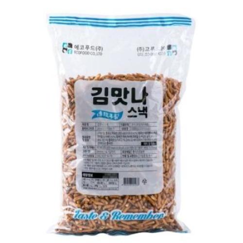 에코푸드 김맛나스낵 1100g 간단한 맥주안주 주전부리 과자안주