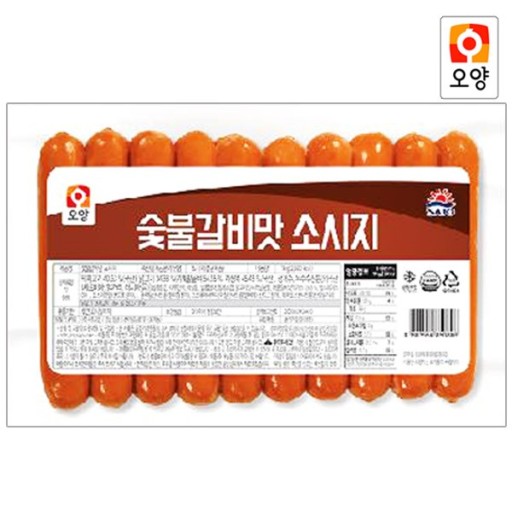 오양 사조오양 숯불갈비맛 소시지 1kg 숯불구이맛