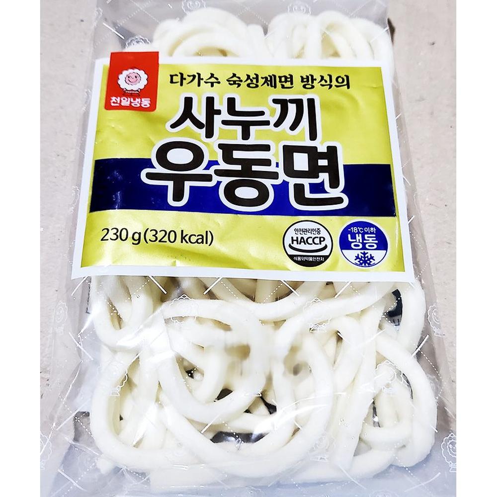 천일 사누끼 냉동우동면 230gX5 냉동우동면 냉동면 즉석식품 분식재료 우동면