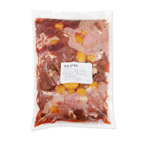 모듬 닭내장 1kg 국내산 닭내장 닭간 염통 내장탕 chicken Offal