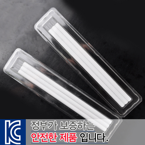 기업 투명사각 백색원형미두연필3p 로고인쇄 판촉물사은품