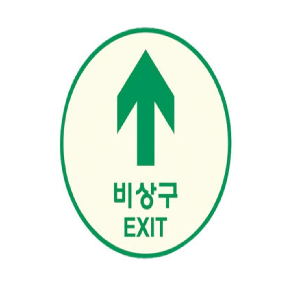 축광표지 스티커 비상구표지스티커 우 WFGW8AP