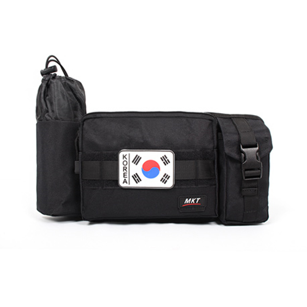 군용 태극기 물병 수납 스포츠 허리 벨트 힙색 가방