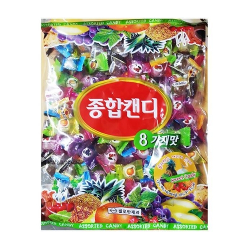 쌀로만제과 종합캔디사탕 8가지맛 