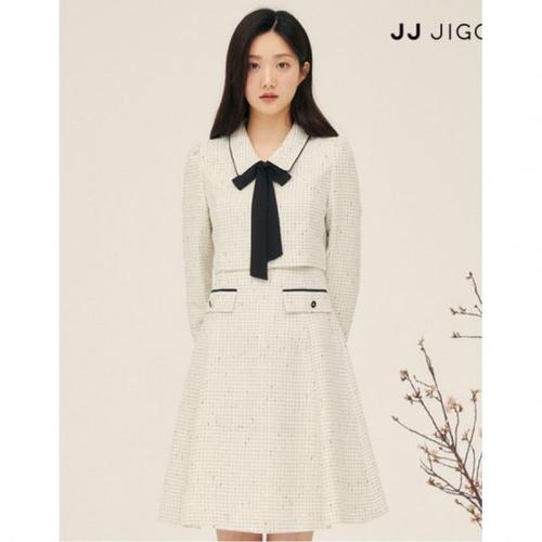JJ지고트 JJ지고트 플랩 장식 재킷 트위드 원피스 GP2M0OP911 431215