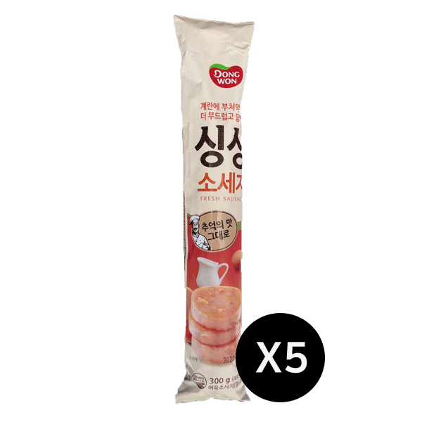 동원에프앤비 동원 동원 동원 싱싱소세지 300g x 5개 반찬 소시지 옛날 소세지