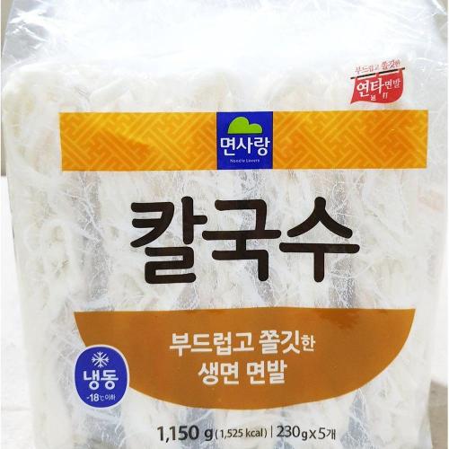 면사랑 면사랑 칼국수 230g X5개 1 15KG 생칼국수 달성칼국수 바지락칼국수 식당용 업소용