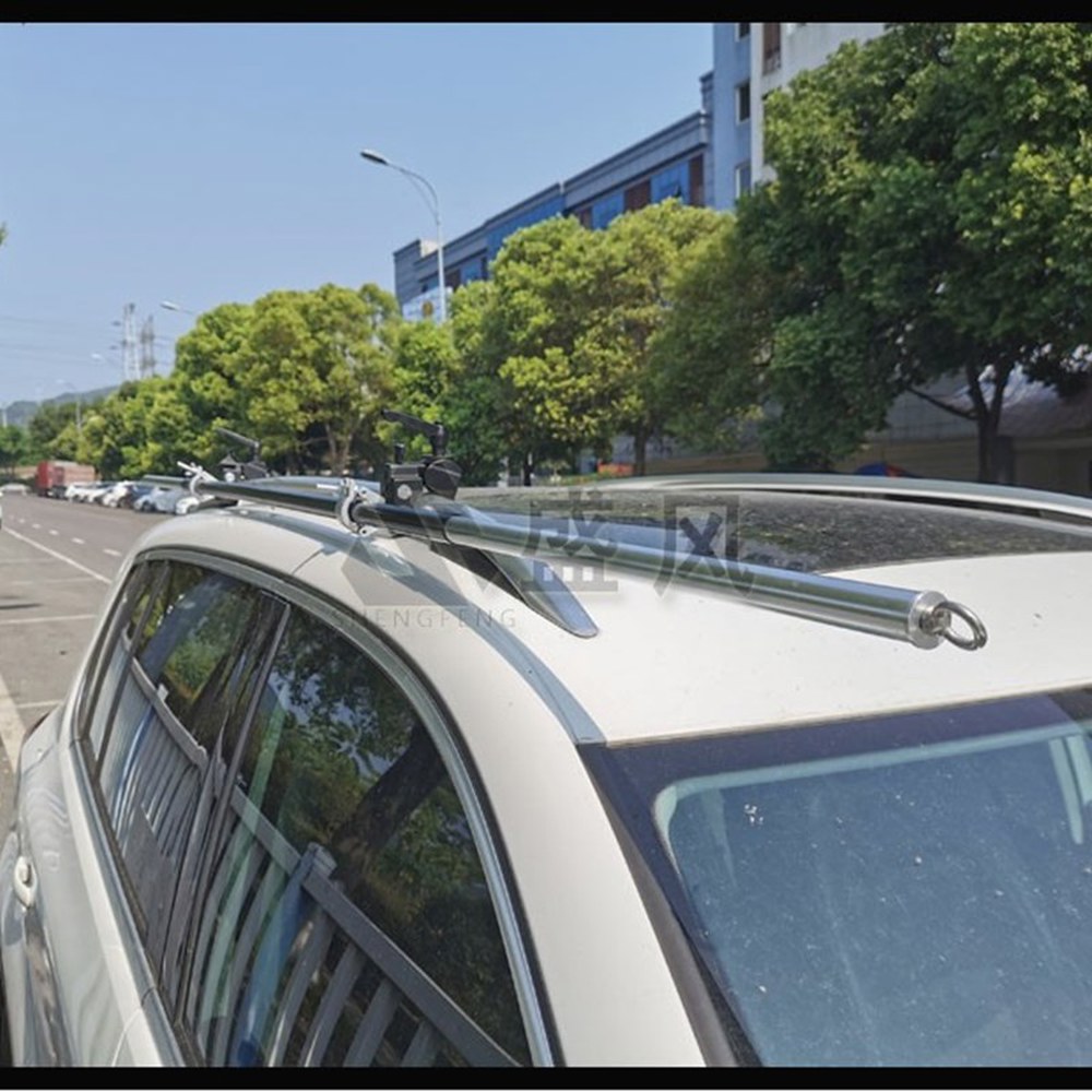 어닝바 차량용 브라켓 캠핑 SUV 천막 승용차 차박 슬라이드 루프랙 레일 M6 클램프 크로스바 신축바 1개
