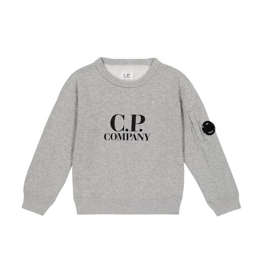 CP컴퍼니 키즈 로고 프린트 코튼 스웨트셔츠 P00783464