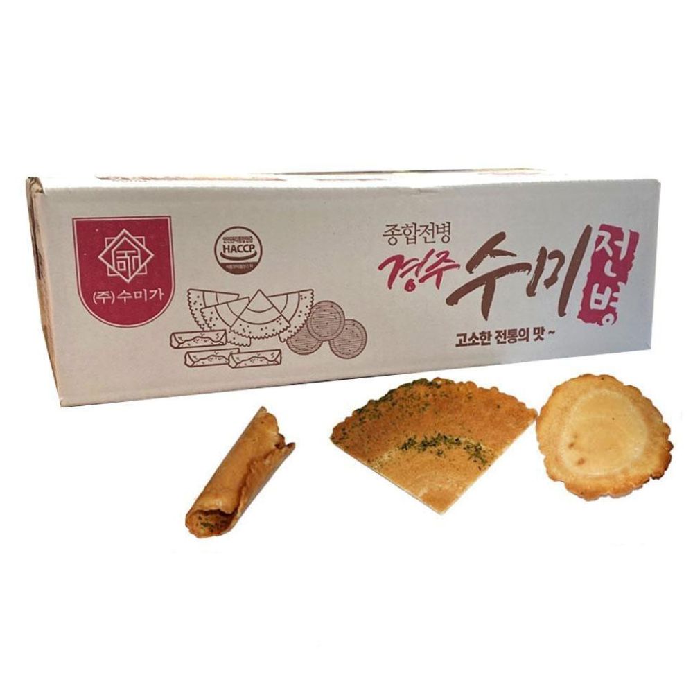 땅콩 부채 파래말이 x 3개 경주 수미전병 600g 옛날과자