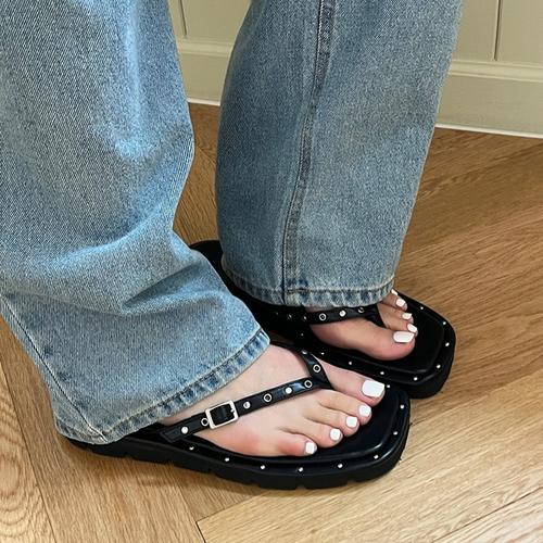 모노톡시 모노바비 모노톡시 엘비트 스터드 플립플랍