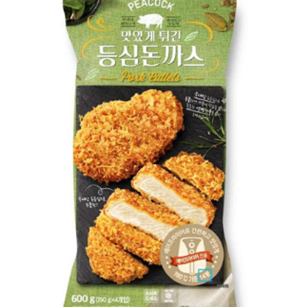 늘찬애 피코크 냉동 맛있게 튀긴 등심돈까스 600g