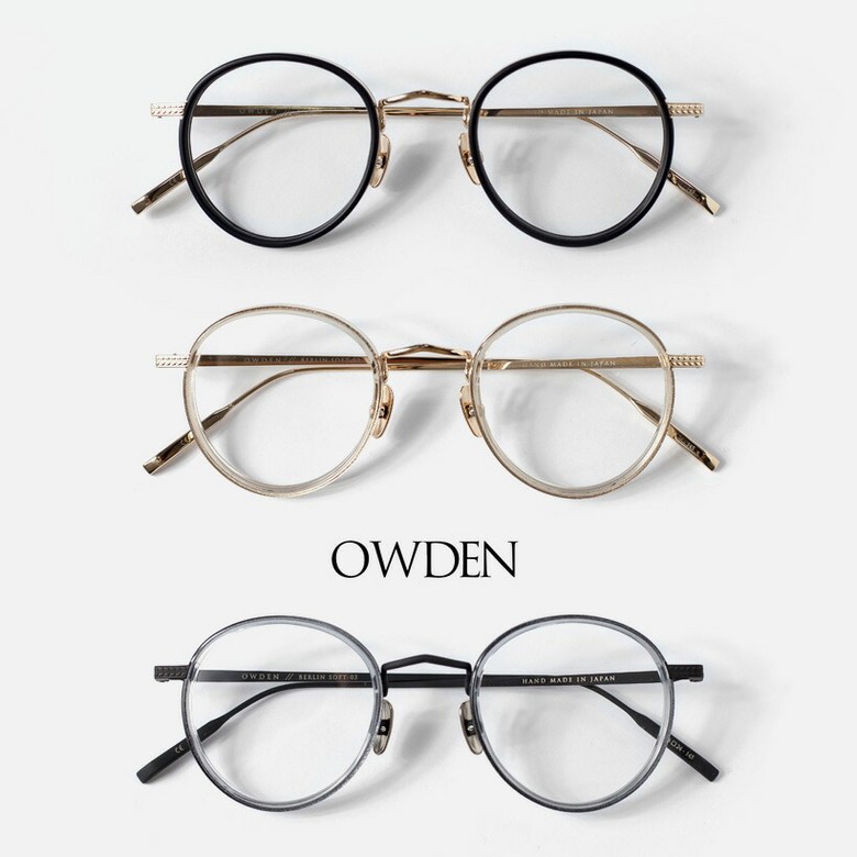 UNKNOWN OWDEN 오우덴 BERLIN SOFT 콤비네이션 보스턴 프레임 일본제 안경도 첨부 다테 1 블랙샌드 루나골드