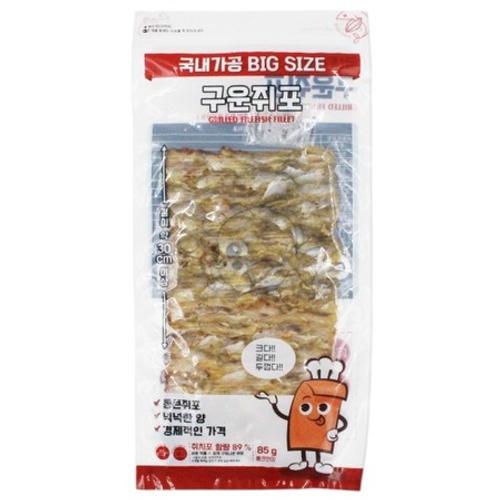 황토 구운쥐포 85g 맥주 안주 간식 건어물 조미건어포 1개