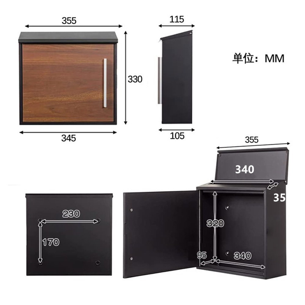 택배함 우편 주택택배함 소포함 열쇠 상자 주택 주택 무인택배보관함 철제 빌라 10 918 홍 광 미세결점