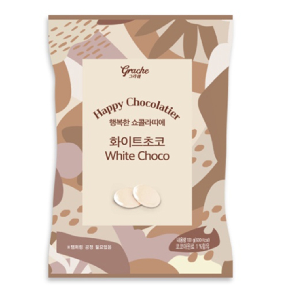 삼광식품 행복한 쇼콜라띠에 홈베이킹 화이트초코 100g 24개 100g 18개